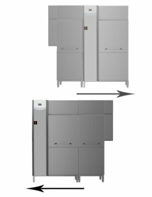 Dual rinse rack type dishwasher, 200 racks/hour, electric, 50Hz – 536047 Veetsan Star