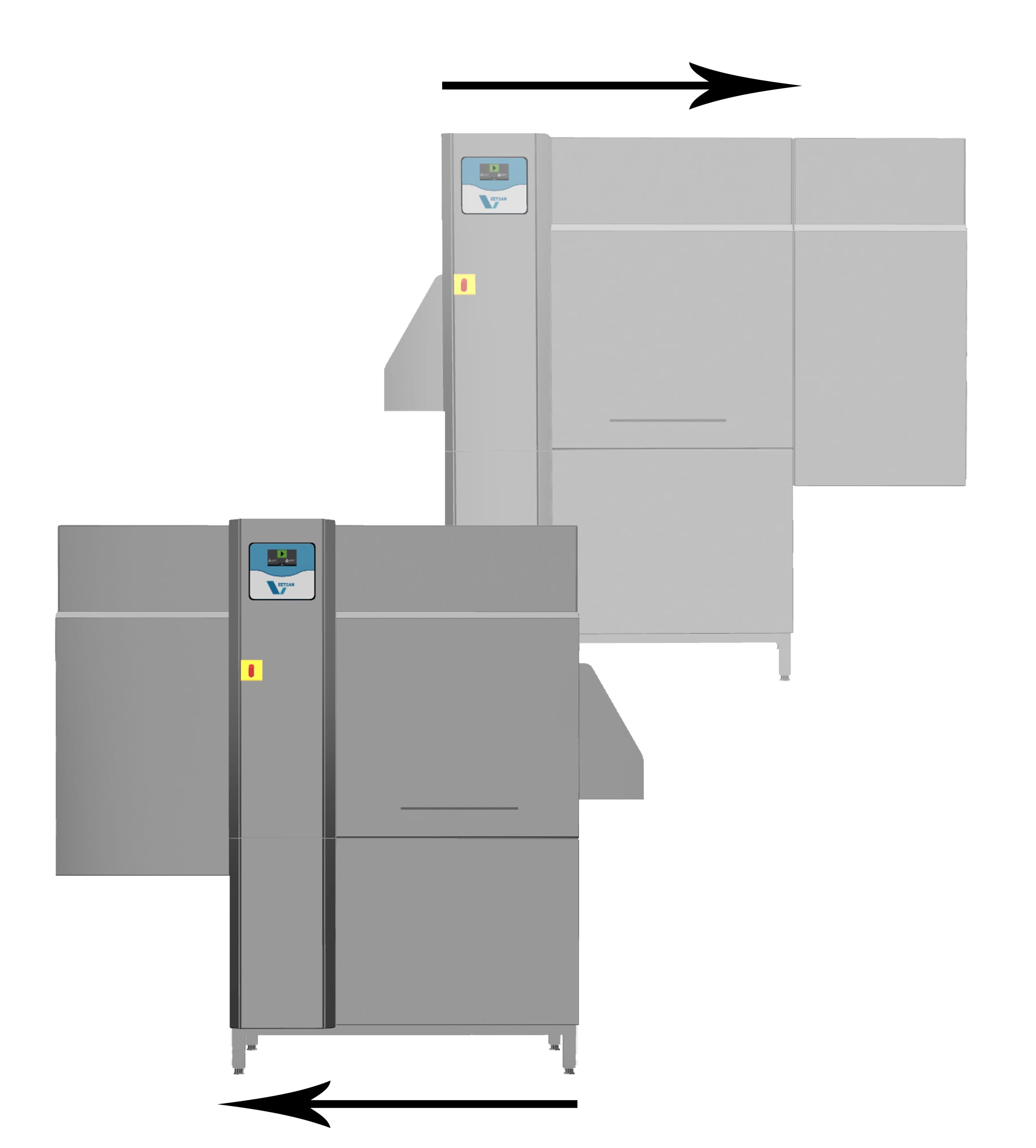 single rinse rack type - cc0ech